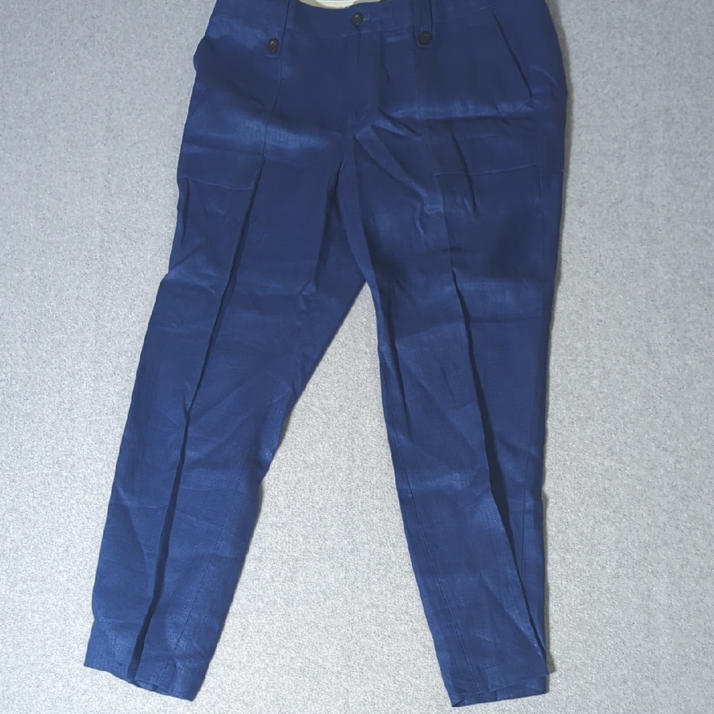 J. Crew Women's Straight Leg Pants in Deep Blue